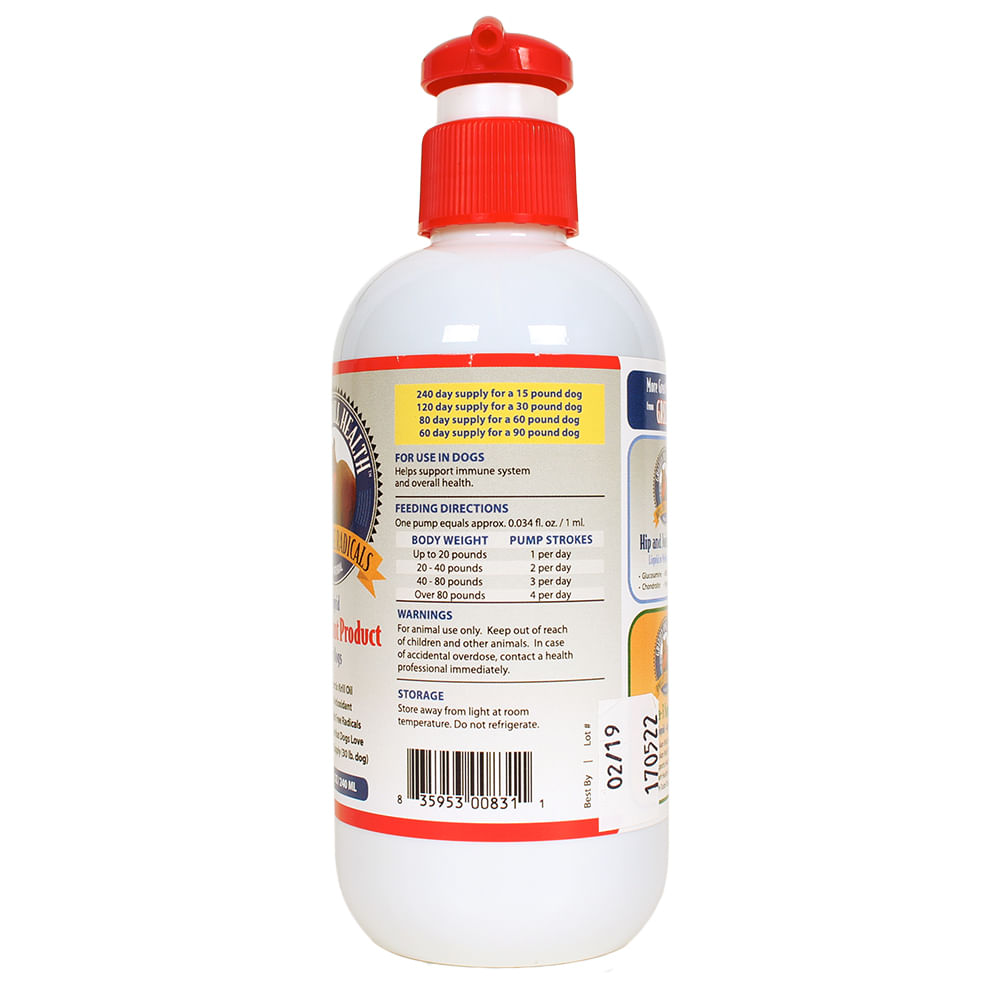 Grizzly Krill Health, Liquid Antioxidant, for Dogs, 8 oz Lambert Vet