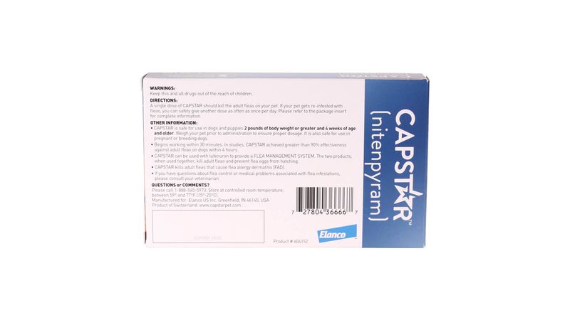 Capstar single dose hotsell
