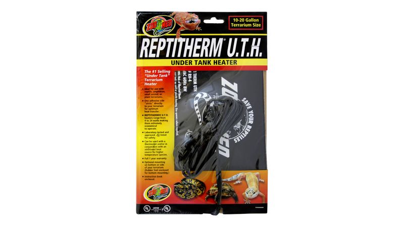 Zoo med reptitherm under tank heater 10 20 outlet gallon