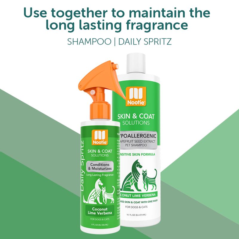Nootie Hypoallergenic, Pet Shampoo, Coconut Lime Verbena, 16 oz