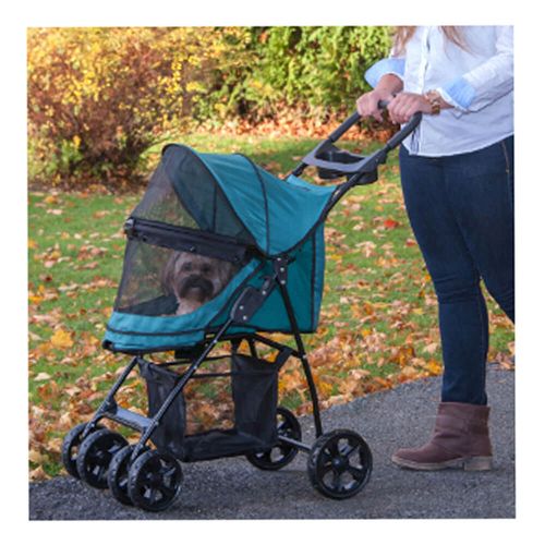 Happy Trails Lite No-Zip Pet Stroller Pine Green