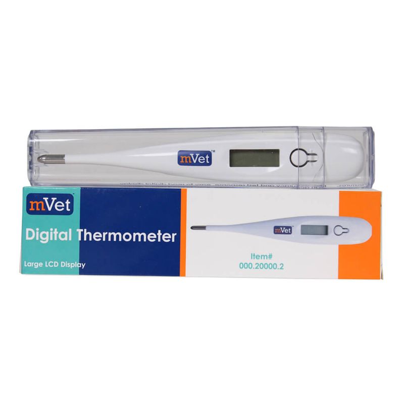 mVet Digital Thermometer for Veterinary Use Lambert Vet Supply Dog, Cat, Horse, Kennel