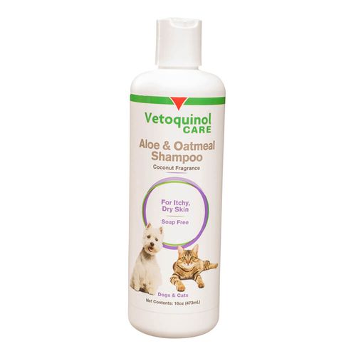 Vetoquinol Care Aloe & Oatmeal Shampoo for Dogs & Cats 16 fl oz