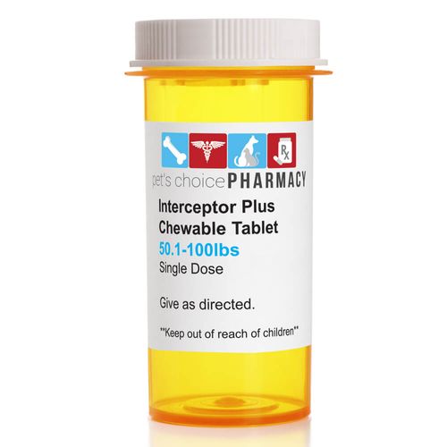 Rx Interceptor Plus Chew Tabs 23mg Blue 50.1-100 lbs Single Tablet