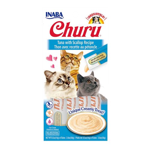 Inaba Churu Creamy Tuna & Scallop Cat Treat