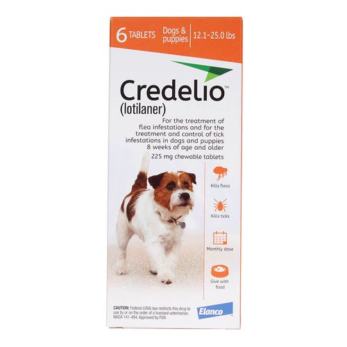 Rx Credelio 12.1-25 lbs 6 month Orange