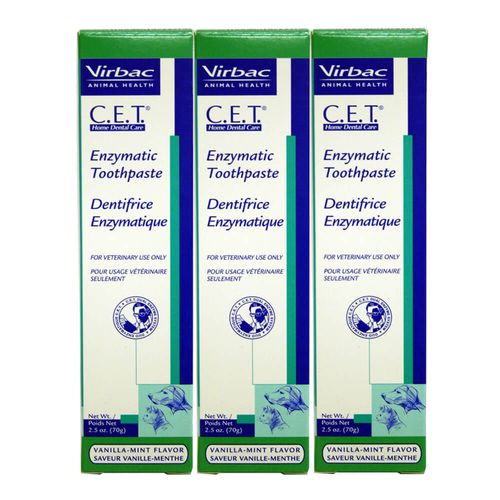 C.E.T. Enzymatic Toothpaste Vanilla-Mint Flavor 2.5 oz 3 pk