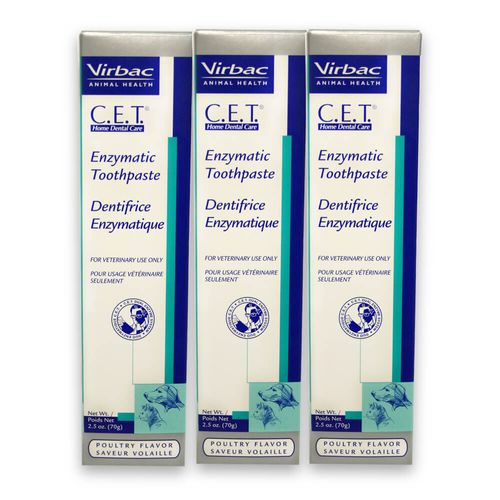 C.E.T. Enzymatic Toothpaste Poultry Flavor 2.5 oz 3 pk