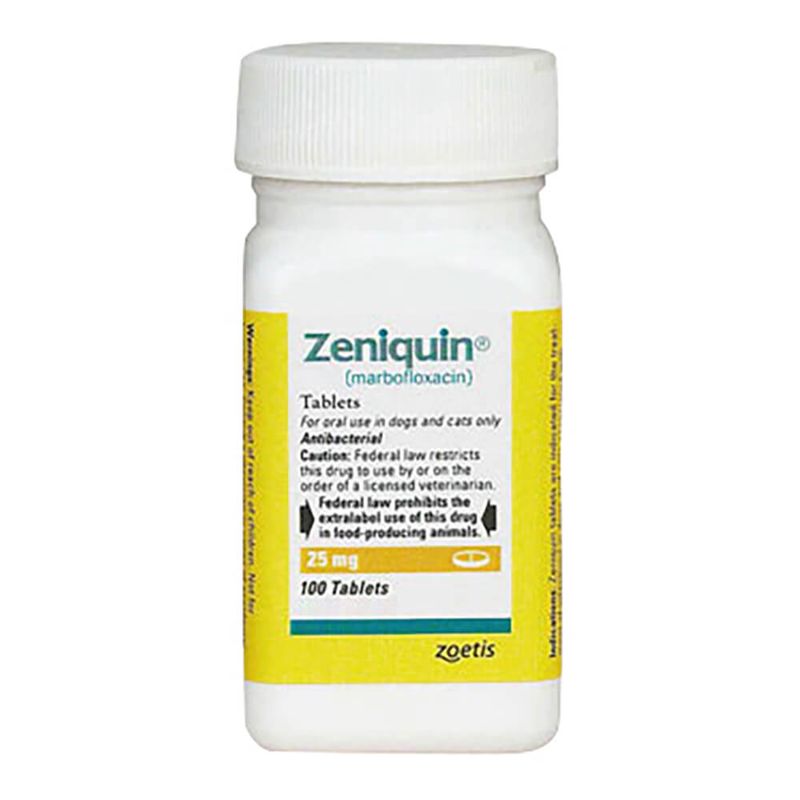 Zeniquin Rx, 25 mg x 100 tablets Lambert Vet Supply Dog, Cat, Horse