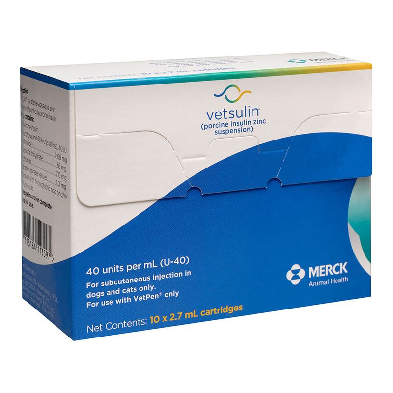 Rx Vetsulin 40u/ml 2.7ml, 10pk Lambert Vet Supply Dog, Cat, Horse