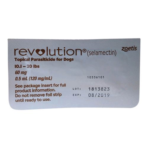 Rx Revolution Brown Single Topical Tube Dog 10.1 -20 lb