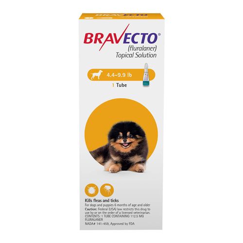 Rx Bravecto Topical for Dogs 112.5mg 4.4-9.9 lbs