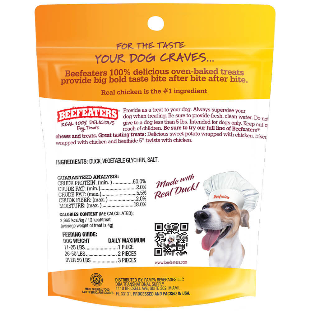 Beefeaters Duck Jerky Strips, 38 oz - Pet Supplies 4 Less