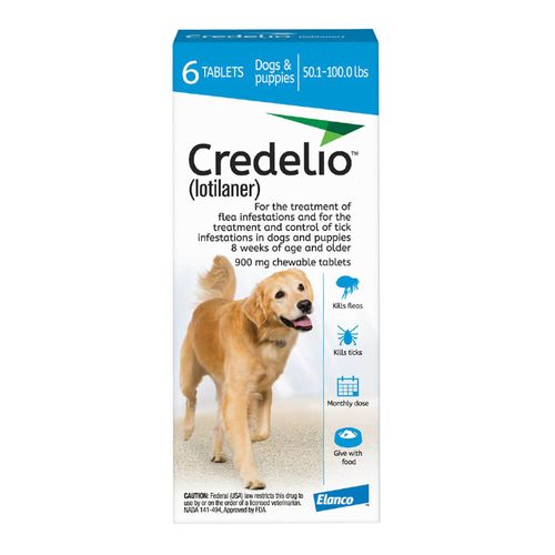 Rx Credelio 50.1-100 lbs 6 month Blue