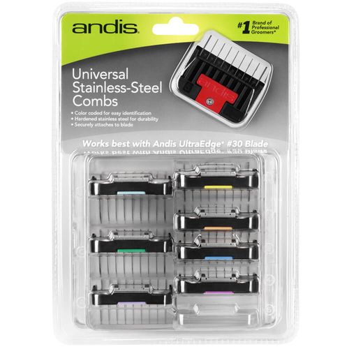 Universal Stainless Steel Combs 8pc