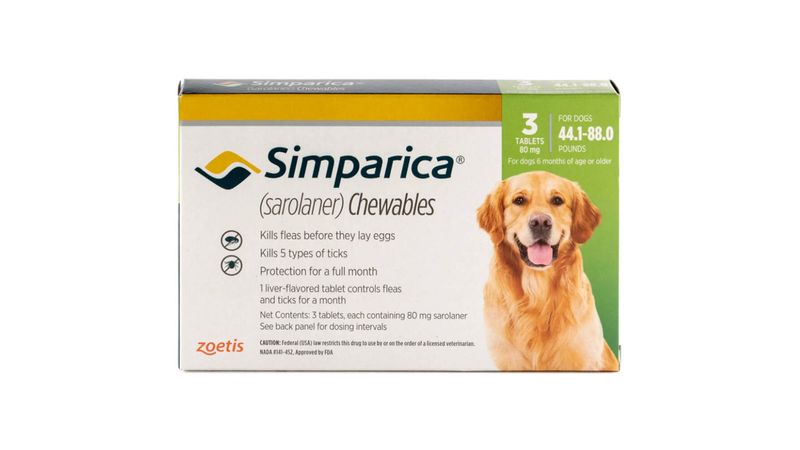 Dog flea hot sale pill simparica