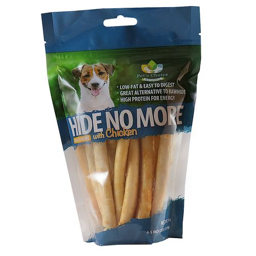 Hide No More Rawhide-Free Sticks with Chicken 4-5" 18pk
