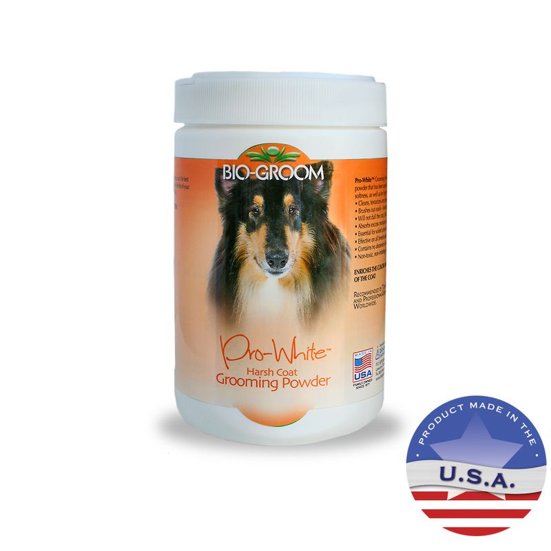 BioGroom Pro White Grooming Powder for Harsh Coats, 8 oz Lambert Vet