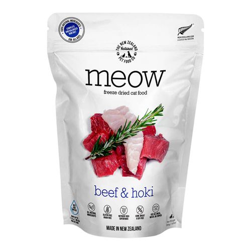 Meow Beef & Hoki Freeze Dried Food 9oz