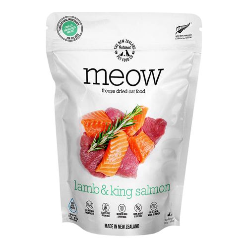 Meow Lamb & King Salmon Freeze Dried Food 9.9oz