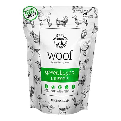 Woof Green Lipped Mussels Freeze Dried Treat 1.76oz