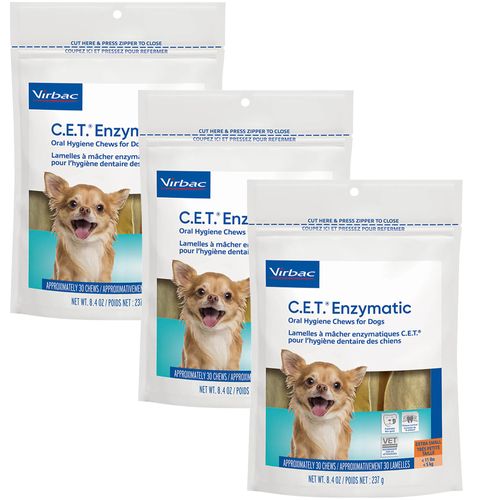 C.E.T. Enzymatic Oral Chews for Dogs 3pk