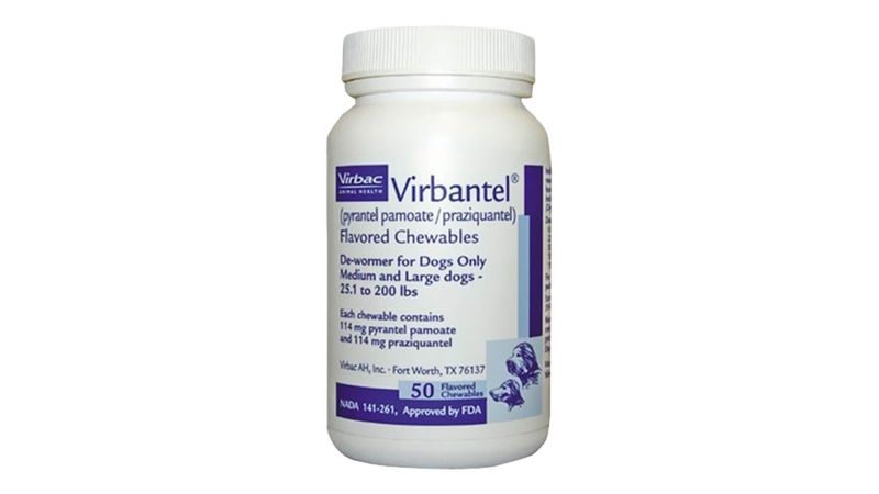 Virbantel Flavored Chewables 114 mg