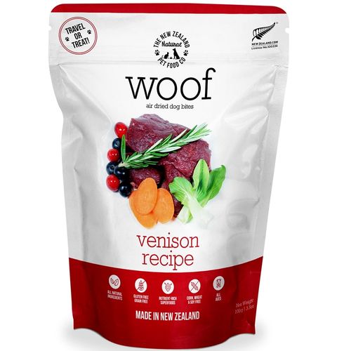 Woof Venison Air Dried Food 3.5oz