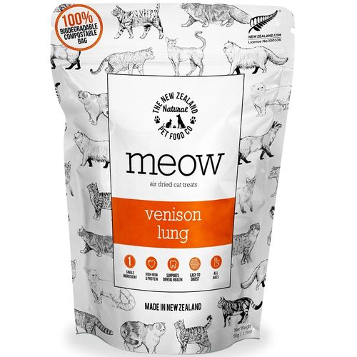 Meow Venison Lung Air Dried Treat 1.76oz