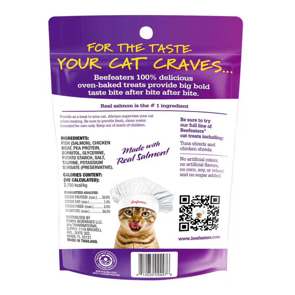 Beefeaters Salmon Shreds, 1.41oz Pet Supplies 4 Less