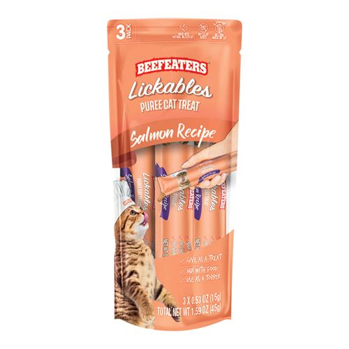 Beefeaters Puree Cat Treat Salmon 3ct