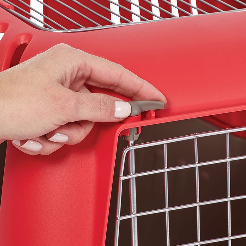 Spree 24" Double Door Travel Carrier, Red Lambert Vet Supply Dog