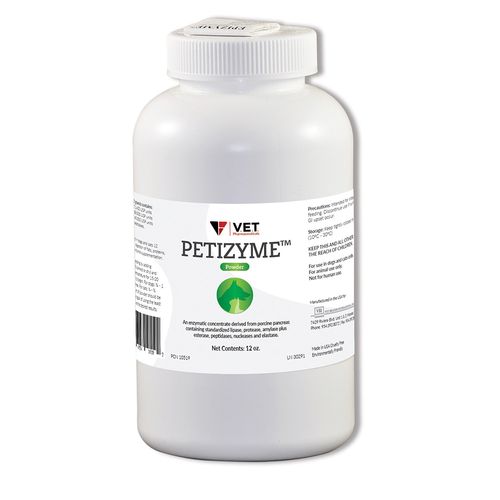 Petizyme Digestive Supplement Powder for Dogs and Cats 12oz