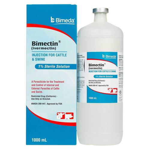 Bimectin Ivermectin Injection for Cattle & Swine 1000ml