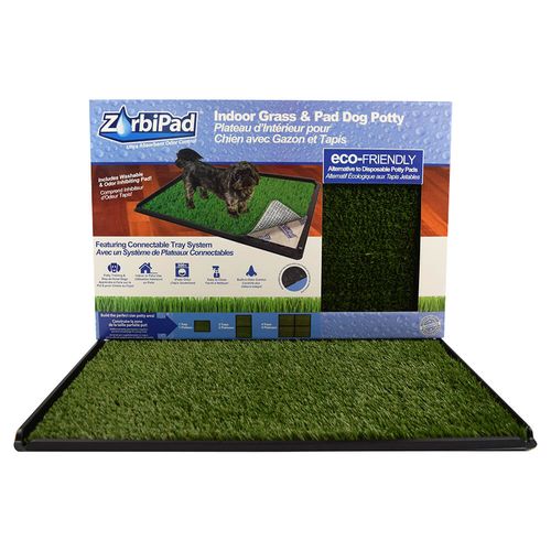 Indoor Dog Potty System 16" x 24" (TrayPadGrass)