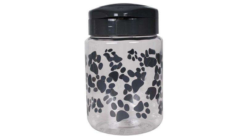 Lixit Dog Treat Jar Wide Mouth w Paw Design Pet Supplies 4 Less