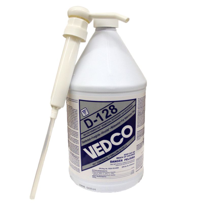 D128 Disinfectant, Pet Safe Disinfectant Lambert Vet Supply Dog, Cat, Horse, Kennel, & Vet