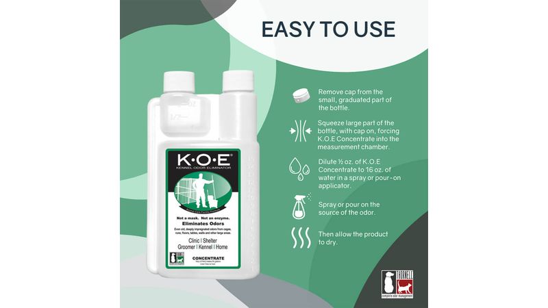 K.O.E Kennel Odor Eliminator Concentrate Lambert Vet Supply Dog Cat Horse Kennel Vet Supplies