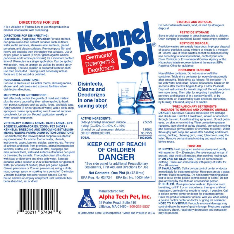 KennelSol Germicidal Detergent & Deodorant Pet Supplies 4 Less