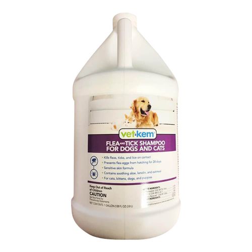 Vet-Kem Flea & Tick Shampoo for Dogs & Cats Gallon