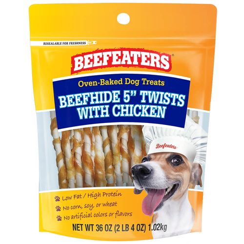 Beefeaters Beefhide 5" Twists with Chicken 36oz