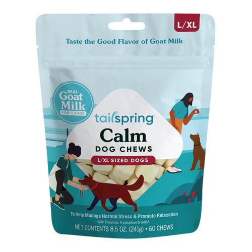 Dog Calm Tailspring Chews 60ct L/XL 8.5oz