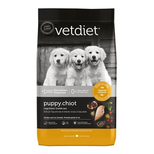 Vetdiet Chicken and Rice Dry Puppy Large Breed Dog Food 30 lb