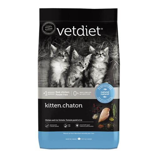 Vetdiet Chicken and Rice Dry Kitten Cat Food 3.5 lb