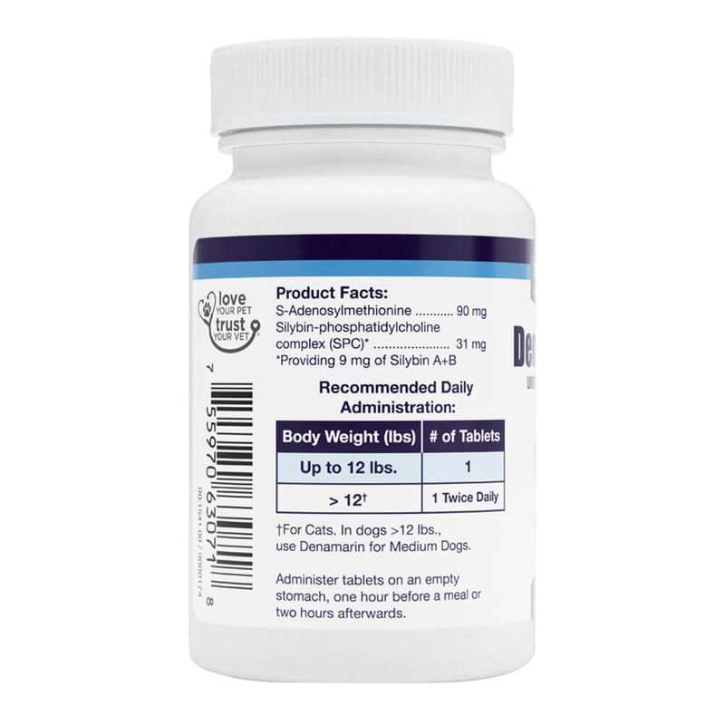 Denamarin for Dogs, 30 Tablets, Bottle Lambert Vet Supply Dog, Cat