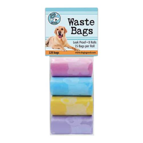 Pet Waste Bags Baby Pastels 8 Roll Pack