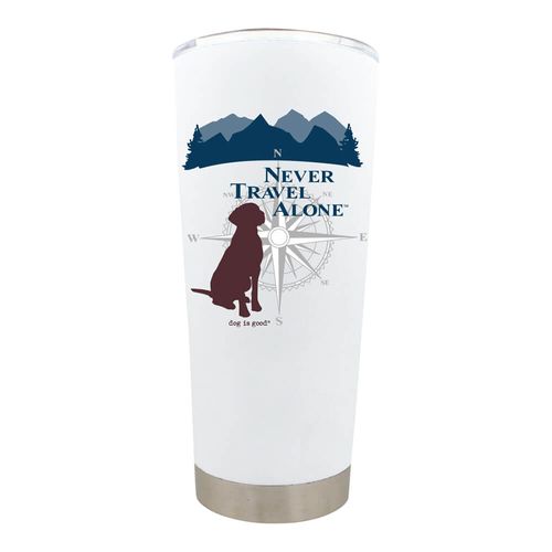 Tumbler Never Travel Alone 18oz Stainless