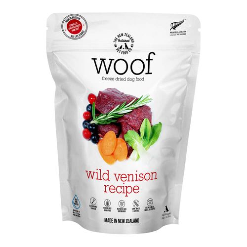 Woof Wild Venison Freeze Dried Food 2.2lb