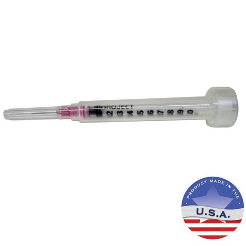 Rx Monoject Syringe with Needle 1 cc TB with 25g x 5/8" Box