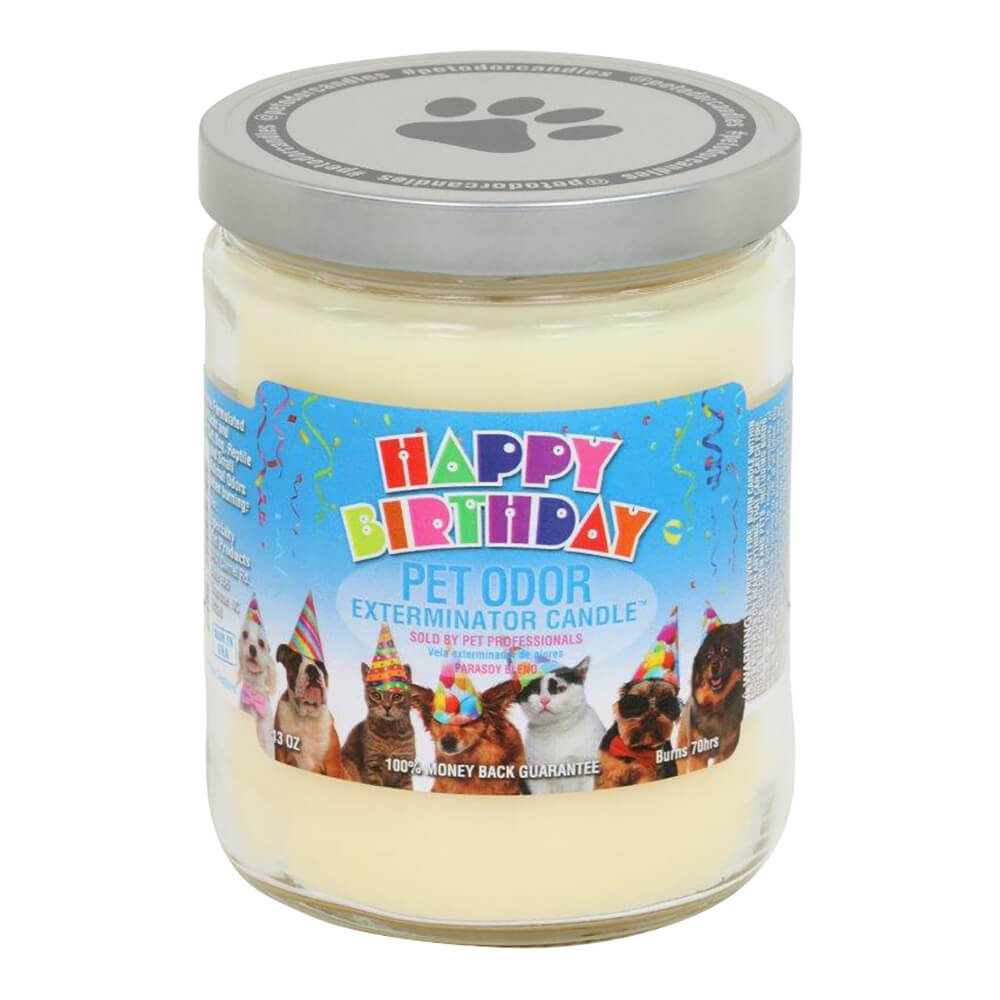 Pet Odor Exterminator Candle Happy Birthday 13oz